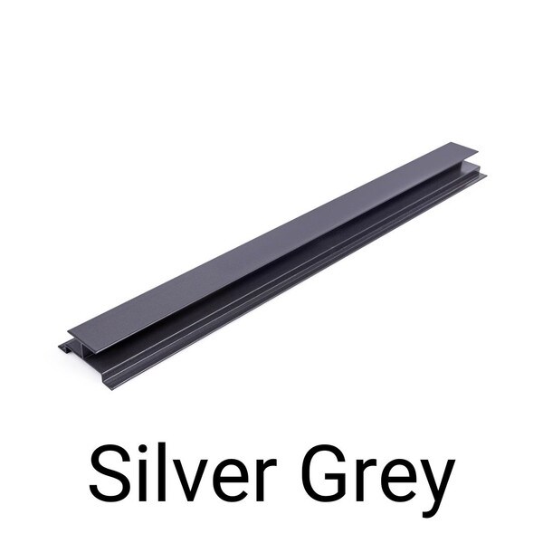 NTW SL Aluminium H Trim 35x3600 Silver Grey